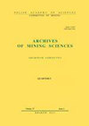 Archives of Mining Sciences雜志封面